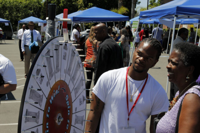 Malcolm Perry Coordinates Fitness and Health Awareness Booth At FBC